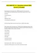 BUS 2600 PPT 11 | Questions Solved 100% Correct |A Graded