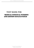 Test Bank for Medical-Surgical Nursing, 9th Edition, Donna D. Ignatavicius