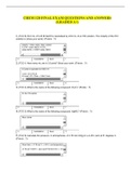 CHEM 120 FINAL EXAM QUESTIONS AND ANSWERS (GRADED A+) / CHEM120 FINAL EXAM QUESTIONS AND ANSWERS (GRADED A+)(LATEST)-CHAMBERLAIN COLLEGE OF NURSING