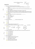 CHEM 120 WEEK 8 FINAL EXAM (VERSION 2) / CHEM120 WEEK 8 FINAL EXAM (VERSION 2)(LATEST)-CHAMBERLAIN COLLEGE OF NURSING