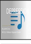 NR 511 Week 7 Clinical Practice Guideline PowerPoint- Depression