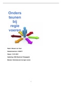 Ondersteunen bij regievoeren