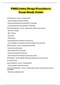 PMSC12004 Drugs-Procedures Exam Study Guide 