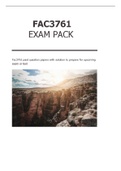 FAC3761 EXAM PACK