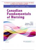 Test Bank for Canadian Fundamentals of Nursing, 6th Edition by Potter, Perry, Stockert, and Hall 