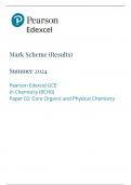 EDEXCEL AS LEVEL CHEMISTRY QUESTION PAPER 2 2024 MARK SCHEME