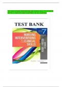 TEST BANK NURSING INTERVENTIONS AND CLINICAL SKILLS 7TH EDITION BY POTTER A+ COMPLETE GUIDE||CHAPTERS 1-32||ALL CHAPTERS