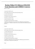 Brother Philip CFX Midterm UPDATED Exam Questions and CORRECT Answers