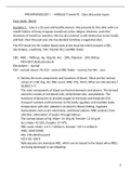 (answered) PATHOPHYSIOLOGY I - MODULE 9 (week 9) - Class discussion topics Case study: Blood ;Scenario 1: Jane is a 25-year-old healthy woman