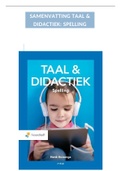 Samenvatting Taal&didactiek- spelling 6e druk