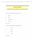  NR283 Test Question Bank (Exam 1, Exam 2, Exam 3, Final Exam, 300 Q/A) (Latest-2021)/ NR 283 Test Question Bank: Pathophysiology: Chamberlain College of Nursing |100% Correct Answers, Download to Score “A”|