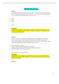 NR503 Final Exam (Latest-2021, Version-1)/ NR 503 Final Exam/ NR503 Epidemiology Final Exam/ NR 503 Epidemiology Final Exam: Population Health, Epidemiology & Statistical Principles: Chamberlain College of Nursing |100% Correct Q & A|