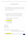 NR503 WEEK 3 ASSIGNMENT / NR 503 WEEK 3 ASSIGNMENT: RELATIVE RISK CALCULATION WORKSHEET (LATEST-2021): CHAMBERLAIN COLLEGE OF NURSING