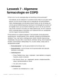 Samenvatting Anatomie en Fysiologie Algemene farmacologie en COPD OWE 1