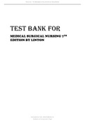 TEST BANK FOR MEDICAL SURGICAL NURSING 7TH EDITION BY LINTON.