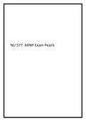 NUR 577 AANP Exam Pearls 2021