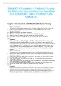 358663019-Essentials-of-Pediatric-Nursing-3rd-Edition-by-Kyle-and-Carman-Test-Bank ALL ANSWERS  100% CORRECT AID GRADE A+