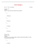 SCIN 130 Quiz 1 - 8 BUNDLE - Questions, Answers and Feedback - AMERICAN MILITARY UNIVERSITY  