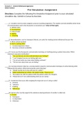 Scenario 2 – Alcohol Withdrawal/Aggression Robert Jackson Pre-Simulation Assignment, Short Answer. Graded 100%