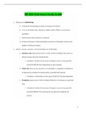 NR503 Epidemiology Final Exam Study Guide (Latest-2021, Version-2)/ NR 503 Epidemiology Final Exam Study Guide: Population Health, Epidemiology & Statistical Principles: Chamberlain College of Nursing 