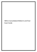 NR511 Consolidated Midterm and Final Exam Guide 2021.