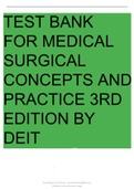 Dewit’s Medical Surgical Nursing Concepts and Practice 4th Edition Stromberg Test Bank