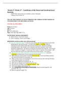 NRNP 6550 Advanced Care of Adults in Acute Settings II i-Human: Ken Fowler V5 Week 7 - Conditions of the Renal and Genitourinary Systems.