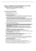 Week #3: Assignment: Assessing, Diagnosing, and Treating Conditions of the Cardiovascular System 1 (NRNP 6550: Advanced Care of Adults in Acute Settings II) i-Human: Darrell Bridges V5.1