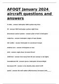 AFOQT January 2024 aircraft questions and answers