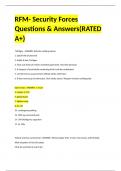 RFM- Security Forces Questions & Answers(RATED A+)