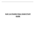 NUR 114 PHARM FINAL EXAM STUDY GUIDE