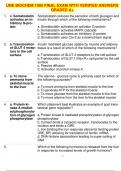 UNE BIOCHEM 1005 FINAL EXAM WITH VERIFIED ANSWERS GRADED A+