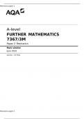 A-level FURTHER MATHEMATICS 7367/3M