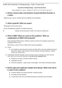 NURS 2063 Essentials of Pathophysiology - Exam 2 review sheet