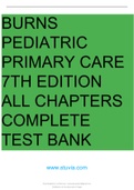 TEST BANK FOR BURNS PEDIATRIC PRIMARY CARE 7TH EDITION DAWN LEE