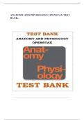 Complete Test Bank for Anatomy and Physiology Openstax 2 nd Edition | All Chapters Covered | Brand New Version!