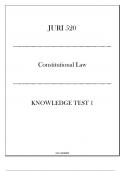 (LU) JURI 520 Constitutional Law - Knowledge Test I 20242025