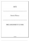 ACE Personal Trainer - Senior Fitness - Preassessment Guide 20242025