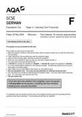 AQA GCSE german8668 LF T TRAN German  10May 2024