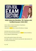 MS05 Endocrine Disorders/ 90+ Quizzes with Certified Answers/ 2024-2024