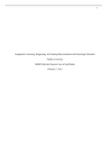 NRNP 6540 Adv Practice Care of Frail Elders- Assignment: Assessing, Diagnosing, and Treating Musculoskeletal and Neurologic Disorders; SOAP note. 2021