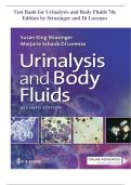 Test Bank for Urinalysis and Body Fluids 7th Edition by Strasinger and Di Lorenzo  (STUVIA)