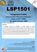 LSP1501 Assignment 9 (COMPLETE ANSWERS) 2024 (164920) - DUE 8 October 2024