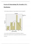 Exercise 26 Determining The Normality Of A Distribution