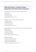 NURS 110 Study Guides Questions Solved Correctly Package Deal(First) Bundle 20242025.