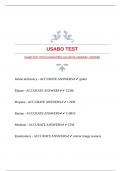 USABO TEST WITH GUARANTEED ACCURATE ANSWERS |VERIFIED