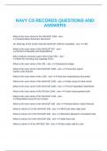 NAVY CS RECORDS QUESTIONS AND ANSWERS