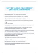 NAVY CS TEST 5 STUDY QUESTIONS AND ANSWERS