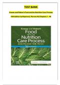 Krause and Mahan’s Food and the Nutrition Care Process 16th Edition TEST BANK by Raymond & Morrow, All Chapters 1 to 45 Covered, ISBN: 9780323810258 (100% Verified Edition)