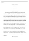 updated unit6 ass1 final copy.docx  COUN5007  Quantitative Mini-Proposal COUN5007  Capella University  Quantitative Mini-Proposal  In the counseling field, research is critical because it gives proof for issues in which treatment can be worthwhile and giv